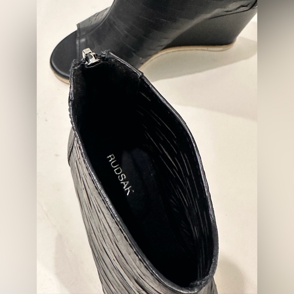 Rudsak Randalia Wedge Booties Leather Size 36 - Picture 8 of 11